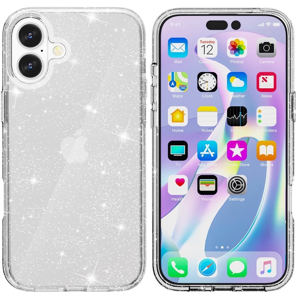 Clear Glitter Phone Case  NWT